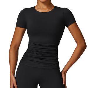 <b>Women's</b> Clothing Short Sleeve Crop Top Breathable <b>T</b> <b>Shirt</b> <b>for</b> <b>Women</b> O Neck Sportswear Yoga Fitness <b>Women</b> Crop Top <b>T</b> <b>Shirt</b> - Product Image 4