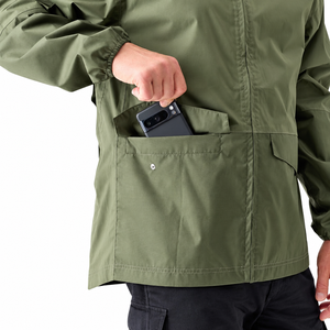 Veste de chasse en toile légère pour homme, camouflage, à capuche, imperméable, coupe-vent, respirante, pour la pêche, la randonnée, le camping - Product Image 4