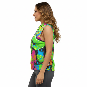 Chaleco Deportivo de Alta Calidad para Mujer, Sin Mangas, de Forro Polar, para Gimnasio, Fitness, Entrenamiento, Ropa Deportiva Informal, Sublimado - Product Image 4