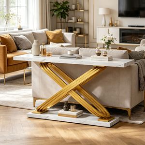 Consolle Moderna di Lusso con Piedi in Legno Regolabili per Casa, Appartamento, Hotel, Magazzino, Ingresso, Bagno - Product Image 6