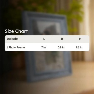 Rustic Wood Photo <b>Frame</b> Rectangular Tabletop Decor Vertical Gray Finish Handmade <b>Frame</b> - Product Image 6
