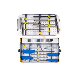 Kit d'instruments pour implants à vis canulées, réutilisable, en acier inoxydable, pour traumatismes et fractures orthopédiques, par Blush Surgical - Product Image 1