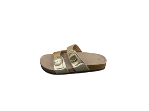 Sandalias Planas Transpirables con Doble Hebilla y Correa de Cuero Sintético Negro, con Suela de Goma/EVA, Punta Abierta, para Usar en Verano - Product Image 2