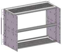 RDEKONO Nvent 6u Subrack blindé DIN ISO ROHS EMC de bonne qualité, kit de panneaux latéraux, boîtier subrack, usine chinoise