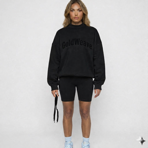 Mockneck Sweatshirt Oversized Premium Cotton Fleece Pullover Warm Winter Casual Streetwear Soft Comfortable Fashion <b>Top</b> - Product Image 1