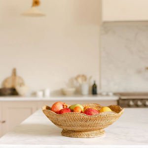 Plateau de service en rotin naturel tressé fait main, meilleur vendeur, fournisseur en gros, plateau en rotin pour table à manger, décoration intérieure - Product Image 6