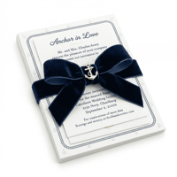 Ruban en velours simple face 25 mm Neelkamal Industries, 100 % polyester, résistant au rétrécissement, bleu marine, pour emballages cadeaux et nœuds