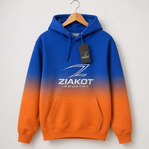 เสื้อฮู้ดดี้ฟุตบอลสีดำแดงขาวแบบสั่งตัดเย็บโดยอุตสาหกรรม ZIAKOT ประเทศปากีสถาน ขายส่งโดยตรง - Product Image 2