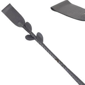 Heavy Duty Sheep Skin <b>Flogger</b> with Steel Buckle Strong Handle Dense Falls and 3.5cm Width - Product Image 4