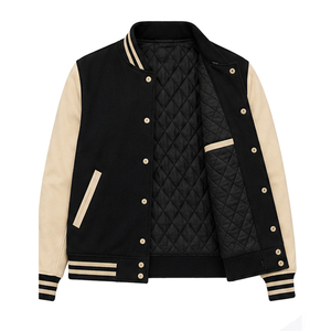 High Quality Custom Logo <b>Men</b> Fashion Varsity <b>Jacket</b> Casual Winter Wear Slim Fit <b>Bomber</b> Baseball Varsity <b>Jacket</b> For <b>Men</b> - Product Image 5