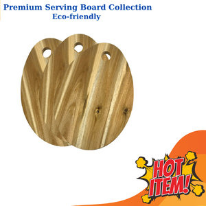 Planche à découper en bois massif robuste, finition naturelle, bloc de boucher pour cuisine - Product Image 2
