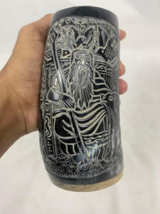 Taza de Cuerno de Búfalo para Beber, Estilo Americano, Pulido Natural, Ecológico, Capacidad Personalizada, Calidad Premium para Cerveza, Café, Negocios - Product Image 4