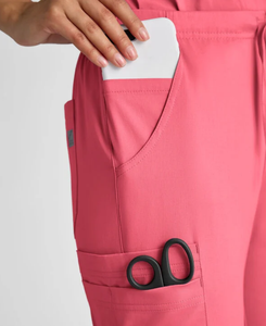 Conjunto de Uniforme Médico Unisex de Punto Fácil de Usar, Sin Plancha, Elástico, Ecológico, Transpirable, con Detección de Agujas, para Uso Hospitalario - Product Image 3