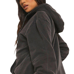 Sudaderas con Capucha Ligeras para Mujer, Lavadas con Ácido, Personalizadas, Estilo Urbano, Alta Calidad, Venta al Por Mayor 2026 - Product Image 4