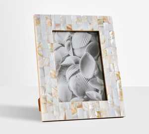 Hand Crafted Mother Of Pearl Mosaic <b>Frame</b>, Table top Picture <b>Frame</b>, Unique Picture <b>Frames</b>, 4x6 Picture <b>Frame</b> Wedding Photo <b>Frame</b> - Product Image 1