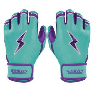 Gants de frappe de baseball en cuir SINEWY Sports Fitness, design éclair rouge, blanc et or, fermeture auto-agrippante, unisexe adulte - Product Image 4