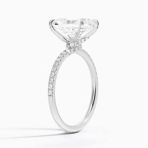 Entwined Moissanite Solitaire Engagement <b>Ring</b> 14K Gold Plated Prong Setting for Wedding & Anniversary - Product Image 6