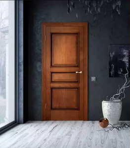 Puerta de Madera MDF Sólida con Revestimiento de Madera, Aislante del Calor y del Sonido, Estilo Clásico y Nostálgico, Personalizada de Fábrica Original para el Hogar - Product Image 1