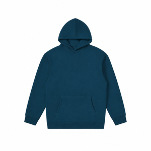 Sweat à capuche unisexe à manches raglan avec cordon de serrage, poche frontale, coupe décontractée et poignets côtelés - Product Image 2