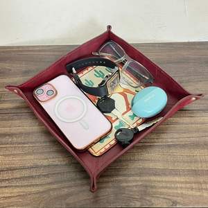 Plateau de rangement Valet Tray 2026 en cuir véritable de qualité supérieure, fait main, motif cheval western, pour la maison et le bureau - Product Image 5