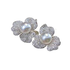 Pendientes de Perlas de Agua Dulce Estilo Capullo de Flor, Simples y Elegantes de Zhuji, Joyería de Perlas Edison de Alta Luminosidad - Product Image 5
