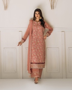 Vestidos Formales de Verano de Alta Calidad para Mujer, Salwar Kameez, Vestidos de Fiesta, ODM, Viscosa, Seda, Algodón, Lino, Poliéster, Sin Arrugas, Secado Rápido - Product Image 3
