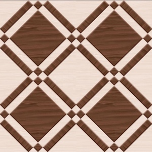 Azulejo de suelo laminado de parquet de madera de clic impermeable de ingeniería Niceway 400x400mm baldosas de cerámica de madera - Product Image 5