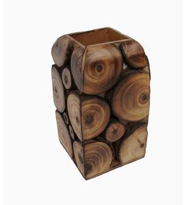 Porte-stylo carré en bois de luxe pour bureau, avec logo personnalisé de très haute qualité, cadeau d'affaires, fabrication et fournisseur en gros. - Product Image 6