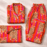 Ensemble de vêtements de plage pour femmes, à rayures verticales florales, tissé, col rond, manches longues, en coton, élégant, séchage rapide, fait main, printemps-été