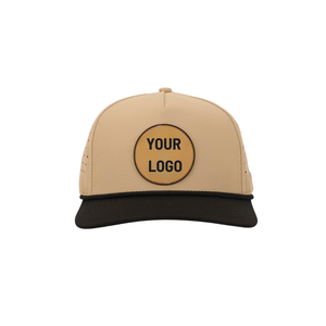 Casquette de golf OEM respirante, à séchage rapide et imperméable avec logo personnalisé, étiquette tissée, bande de couture interne, cordon et trous découpés au laser pour unisexe - Product Image 3