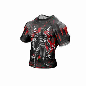 Spider Compression Gym Shirt Men Superhero Tight Fit Short <b>Sleeve</b> Sportswear Quick Dry Fitness Training Workout Top - Product Image 3