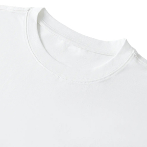 Boxy Fit Men's 100% Organic Cotton T-shirt 280gsm <b>Drop</b> Shoulder Oversized Contrast Stitch Knitted Custom Logo Embroidered Print - Product Image 6