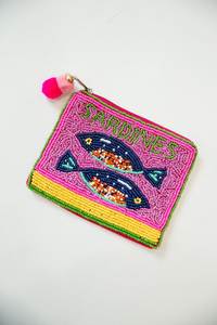 Cartera de Monedas de Lujo con Bordado Artesanal de Cuentas, Estilo Clásico, Patrón de Colores Mixtos, Hecha a Mano, Uso Diario, Premium - Product Image 4