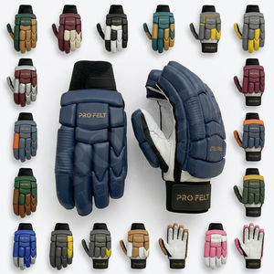 Accepted Private Label Cricket Batting <b>Gloves</b> for Men and Youth Durable PU Leather Palm Full Finger Protection Breathable <b>Gloves</b> - Product Image 1