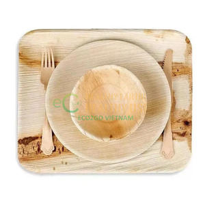 Biodegradable Palm Leaf <b>Dinner</b> <b>Plates</b> Natural Compostable Tableware Manufacturer Eco2go Vietnam - Product Image 2