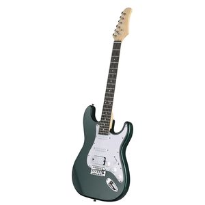 Kit Chitarra Elettrica KST Elegante con Corpo Solido HSS, Amplificatore 5W, Borsa, Tracolla Verde, Corde, Fondo e Fasce in Palissandro/Acero per Principianti - Product Image 6