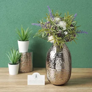 Handmade Artistic Iron Flower <b>Vase</b> Coastal Design Eco-Friendly Modern Luxury Tabletop Floor Decor - Product Image 5