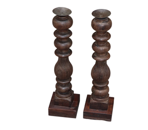 Centro de mesa de madera natural, superventas, portavelas de madera rústica de alta calidad, portavelas de madera ecológico para el hogar - Product Image 3