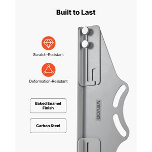 2 Pezzi Strumento per Allineamento Ruote in Acciaio al Carbonio Resistente con Goniometro Digitale, 2 Nastri di Misurazione, Piastre di Misurazione Angolo Camber in Acciaio al Carbonio - Product Image 5