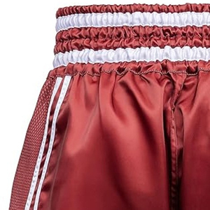 Tenue de kickboxing thaïlandaise courte pour femmes et hommes, personnalisable avec logo, matériaux légers, vente en gros, haute qualité, professionnelle, sur mesure - Product Image 5