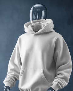 Sweat à capuche homme coupe classique, prix usine, vêtement de travail durable, tissu anti-boulochage pré-rétréci, sweat uni décontracté pour le quotidien - Product Image 1