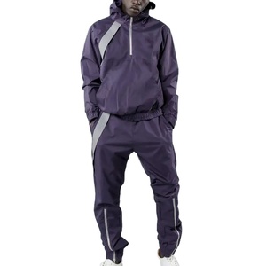 2025 venta al por mayor de alta calidad Zip Stand Collar hombres cortavientos entrenamiento personalizado chándal de nailon transpirable a prueba de viento estilo Casual - Product Image 2