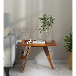 <b>Rustic</b> Industrial Reclaimed Teak Wood Rectangle <b>Side</b> <b>Table</b> | Eco-friendly Durable Handcrafted Moradabad Wholesale - Product Image 2