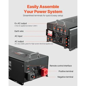 4000W Pure Sine Wave Power <b>Inverter</b> Charger DC 24V to AC 120V <b>Inverter</b> <b>Inverters</b> & <b>Converters</b> Product Category - Product Image 6