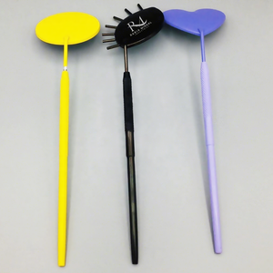 Ensemble de miroirs pour extensions de cils de 3 couleurs et 3 formes différentes avec poignée à prise diamantée / Miroir à cils à usage simple - Product Image 1