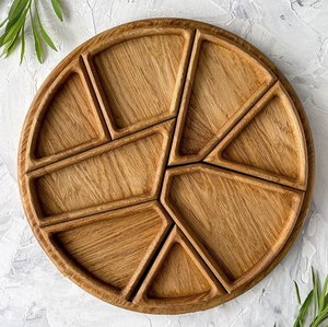 Bandeja de Madera Natural, Tabla de Servir Rústica y Duradera, 20 Piezas MOQ, para Cocina, Mesa de Comedor, Aperitivos, Frutas, Pan - Product Image 3