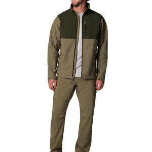 Top Design Men's Softshell Jacket Stretchable Material Adjustable Cuffs Windproof Hiking Training To Use Men's Softshell Jacket - Product Image 6