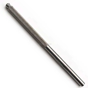 Manche de micro-scalpel miniature en acier inoxydable chirurgical 3K moleté avec mandrin autobloquant, pour kit d'instruments manuels - Product Image 1