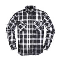 Camisa de Franela Duradera de Algodón de Primera Calidad con Estampado de Serigrafía, Ligera y Transpirable, de Talla Grande para Hombre, 220 g, Mangas Largas