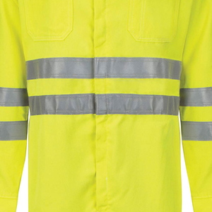 Combinaison de travail ignifuge haute visibilité respirante pour pompiers, en polyester, protection de sécurité – Offre Spéciale - Product Image 6